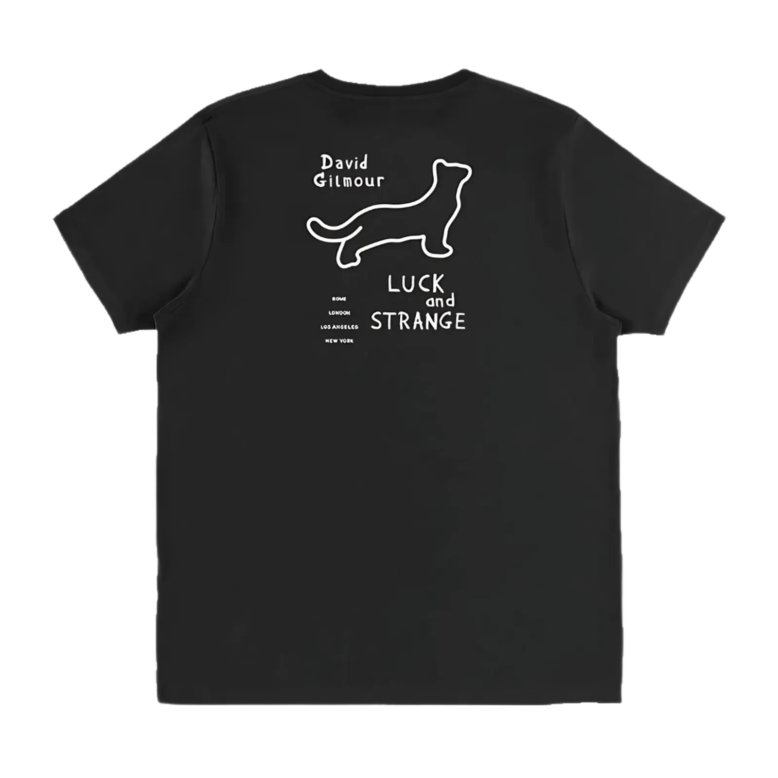Black Cat Strat Black T-Shirt - Image 2